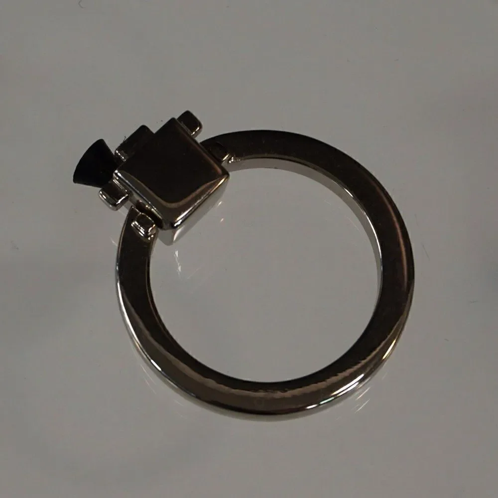 Cabinet Knob Drawer Ring Pull Handle Wardrobe Dresser Round Hardware Set Of 6